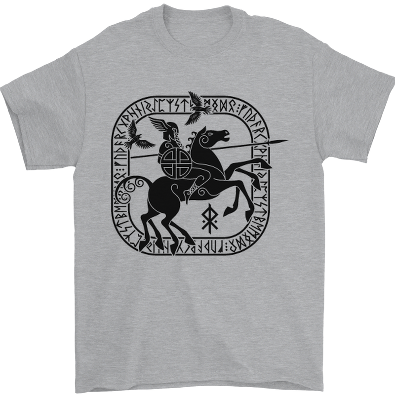 Masters of the Sea Vikings Valhalla Sailing Sailor Mens T-Shirt Cotton Gildan Sports Grey