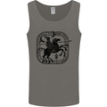 Masters of the Sea Vikings Valhalla Sailing Sailor Mens Vest Tank Top Charcoal