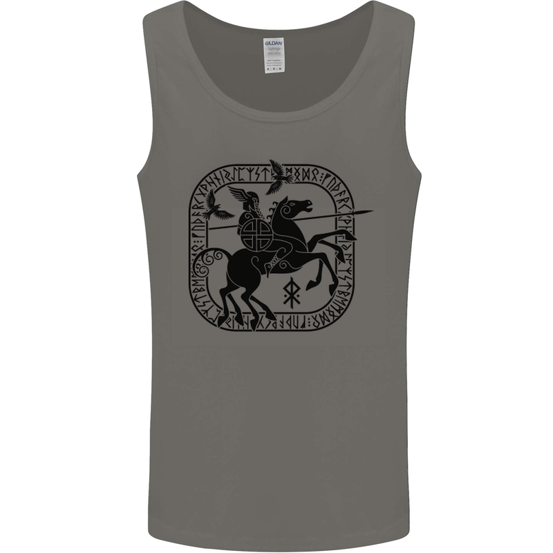 Masters of the Sea Vikings Valhalla Sailing Sailor Mens Vest Tank Top Charcoal