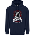 Mastiff Heart Funny Dog Childrens Kids Hoodie Navy Blue