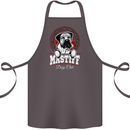 Mastiff Heart Funny Dog Cotton Apron 100% Organic Dark Grey