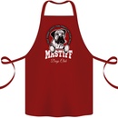 Mastiff Heart Funny Dog Cotton Apron 100% Organic Maroon