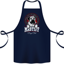 Mastiff Heart Funny Dog Cotton Apron 100% Organic Navy Blue