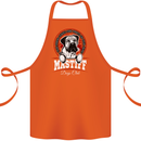 Mastiff Heart Funny Dog Cotton Apron 100% Organic Orange
