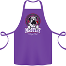 Mastiff Heart Funny Dog Cotton Apron 100% Organic Purple