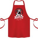 Mastiff Heart Funny Dog Cotton Apron 100% Organic Red
