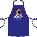 Mastiff Heart Funny Dog Cotton Apron 100% Organic Royal Blue