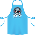 Mastiff Heart Funny Dog Cotton Apron 100% Organic Turquoise