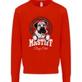 Mastiff Heart Funny Dog Kids Sweatshirt Jumper Bright Red