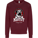 Mastiff Heart Funny Dog Kids Sweatshirt Jumper Maroon