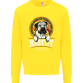 Mastiff Heart Funny Dog Kids Sweatshirt Jumper Yellow