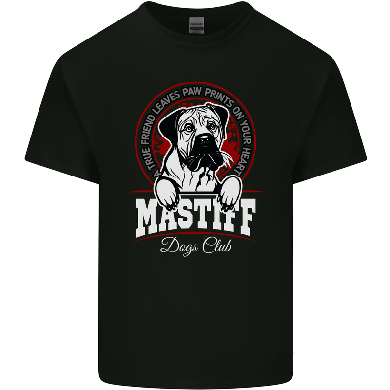 Mastiff Heart Funny Dog Kids T-Shirt Childrens Black