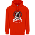Mastiff Heart Funny Dog Mens 80% Cotton Hoodie Bright Red