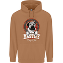 Mastiff Heart Funny Dog Mens 80% Cotton Hoodie Caramel Latte