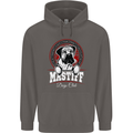 Mastiff Heart Funny Dog Mens 80% Cotton Hoodie Charcoal