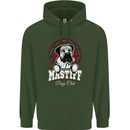 Mastiff Heart Funny Dog Mens 80% Cotton Hoodie Forest Green