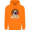 Mastiff Heart Funny Dog Mens 80% Cotton Hoodie Orange