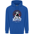 Mastiff Heart Funny Dog Mens 80% Cotton Hoodie Royal Blue