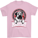 Mastiff Heart Funny Dog Mens T-Shirt Cotton Gildan Light Pink