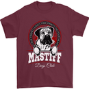 Mastiff Heart Funny Dog Mens T-Shirt Cotton Gildan Maroon
