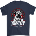 Mastiff Heart Funny Dog Mens T-Shirt Cotton Gildan Navy Blue