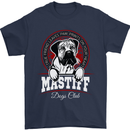 Mastiff Heart Funny Dog Mens T-Shirt Cotton Gildan Navy Blue