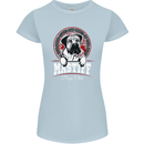 Mastiff Heart Funny Dog Womens Petite Cut T-Shirt Light Blue