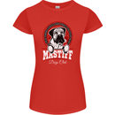 Mastiff Heart Funny Dog Womens Petite Cut T-Shirt Red