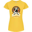 Mastiff Heart Funny Dog Womens Petite Cut T-Shirt Yellow