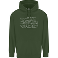Mathematical Formula Funny Maths Childrens Kids Hoodie Forest Green