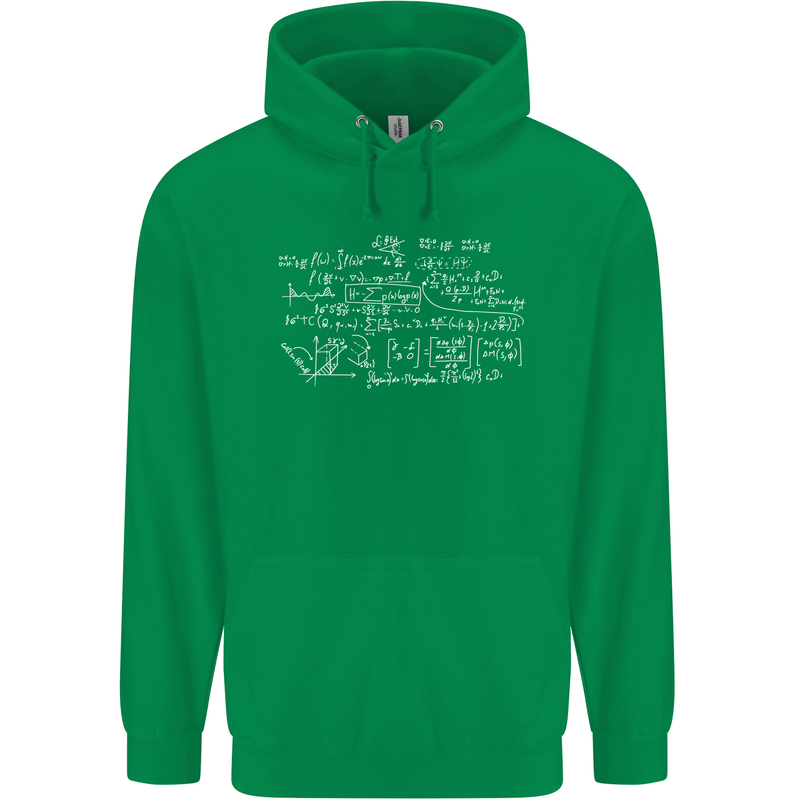 Mathematical Formula Funny Maths Childrens Kids Hoodie Irish Green