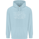 Mathematical Formula Funny Maths Childrens Kids Hoodie Light Blue