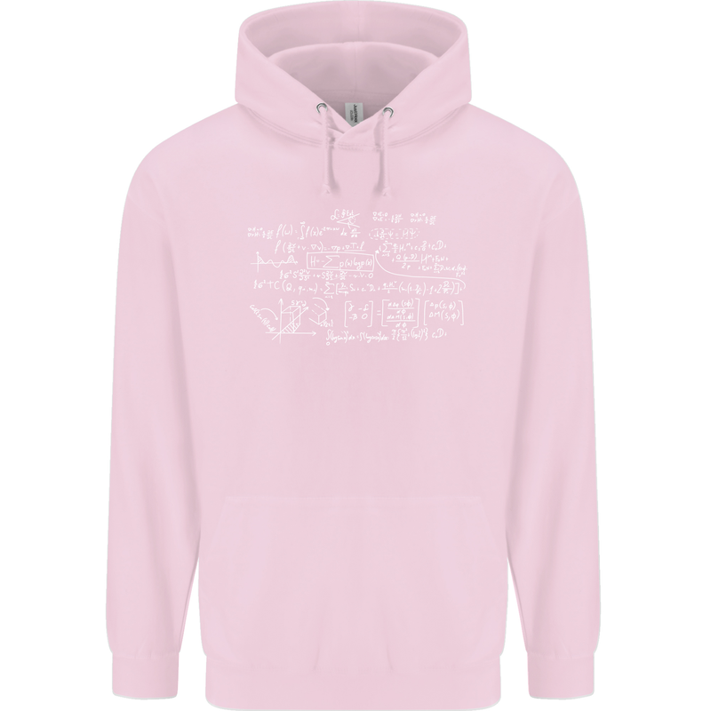 Mathematical Formula Funny Maths Childrens Kids Hoodie Light Pink
