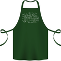 Mathematical Formula Funny Maths Cotton Apron 100% Organic Forest Green
