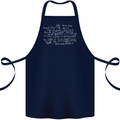 Mathematical Formula Funny Maths Cotton Apron 100% Organic Navy Blue