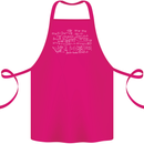 Mathematical Formula Funny Maths Cotton Apron 100% Organic Pink