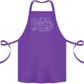 Mathematical Formula Funny Maths Cotton Apron 100% Organic Purple