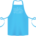 Mathematical Formula Funny Maths Cotton Apron 100% Organic Turquoise