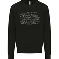 Mathematical Formula Funny Maths Kids Sweatshirt Jumper Black