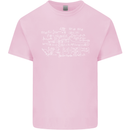 Mathematical Formula Funny Maths Kids T-Shirt Childrens Light Pink