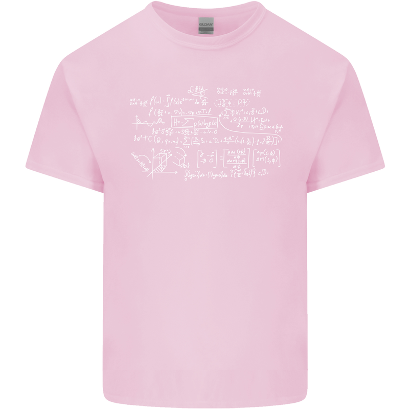 Mathematical Formula Funny Maths Kids T-Shirt Childrens Light Pink