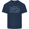 Mathematical Formula Funny Maths Kids T-Shirt Childrens Navy Blue
