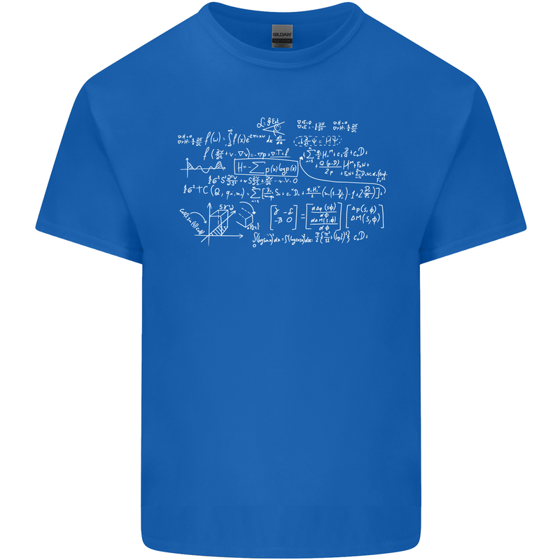 Mathematical Formula Funny Maths Kids T-Shirt Childrens Royal Blue