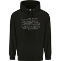 Mathematical Formula Funny Maths Mens 80% Cotton Hoodie Black