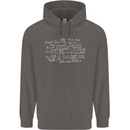 Mathematical Formula Funny Maths Mens 80% Cotton Hoodie Charcoal