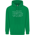 Mathematical Formula Funny Maths Mens 80% Cotton Hoodie Irish Green