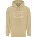 Mathematical Formula Funny Maths Mens 80% Cotton Hoodie Sand