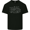 Mathematical Formula Funny Maths Mens Cotton T-Shirt Tee Top Black