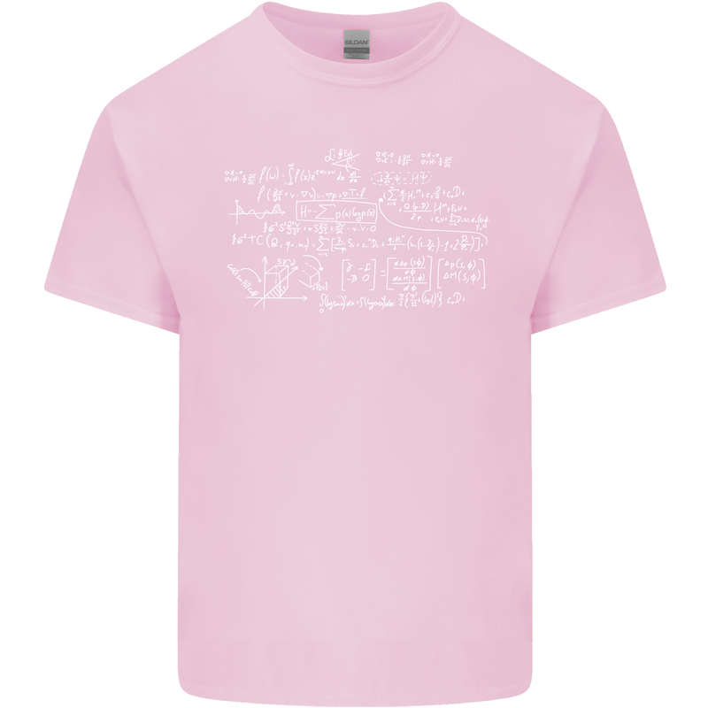 Mathematical Formula Funny Maths Mens Cotton T-Shirt Tee Top Light Pink
