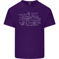 Mathematical Formula Funny Maths Mens Cotton T-Shirt Tee Top Purple